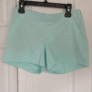 Under armour Women's Athletic Shorts Blue Polka Dot Medium Sporty Hiking